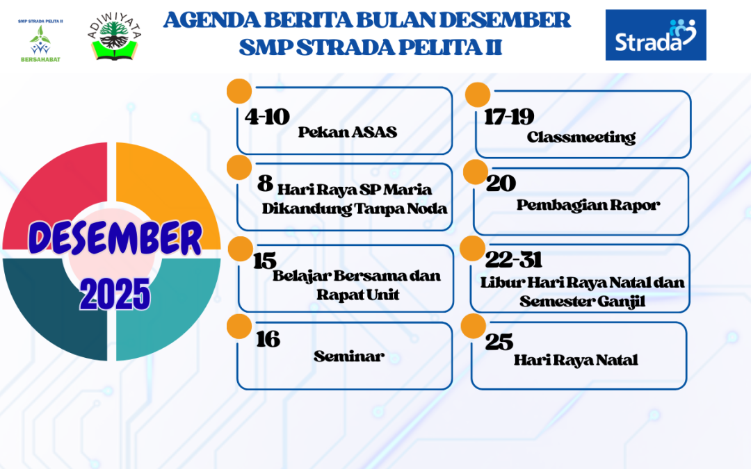 BERITA AGENDA BULAN DESEMBER SMP STRADA PELITA II
