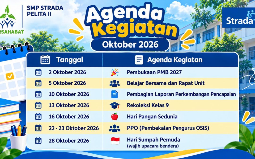 Agenda Kegiatan Sekolah bulan Oktober 2026